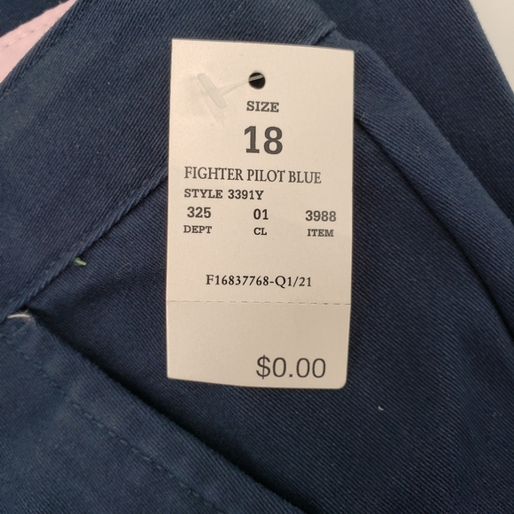 NWT Cat & Jack Girls School Uniform Pants Size 18 - Four Pack Beige And Blue - Picture 11 of 11